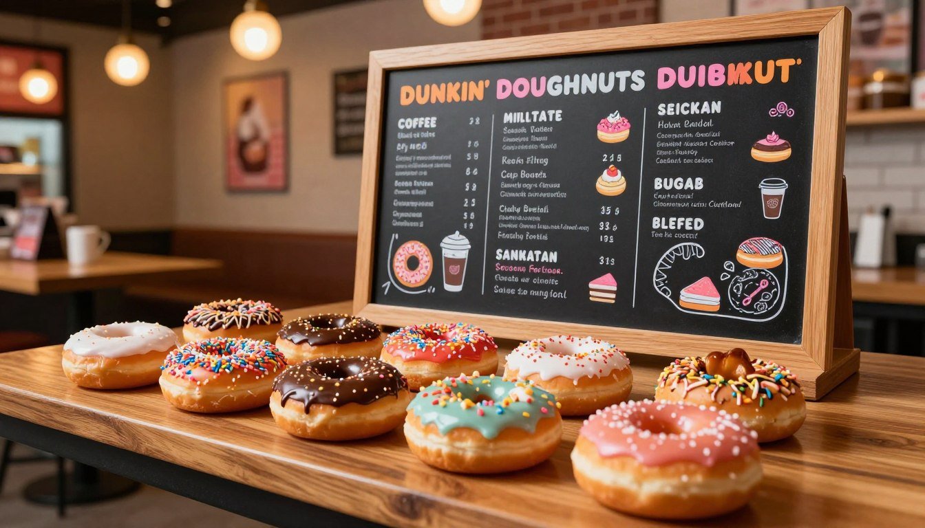 dunkin doughnuts menu