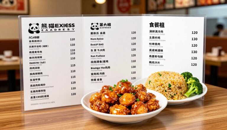panda express calories menu
