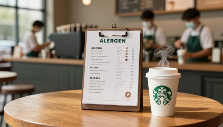 starbucks allergen menu