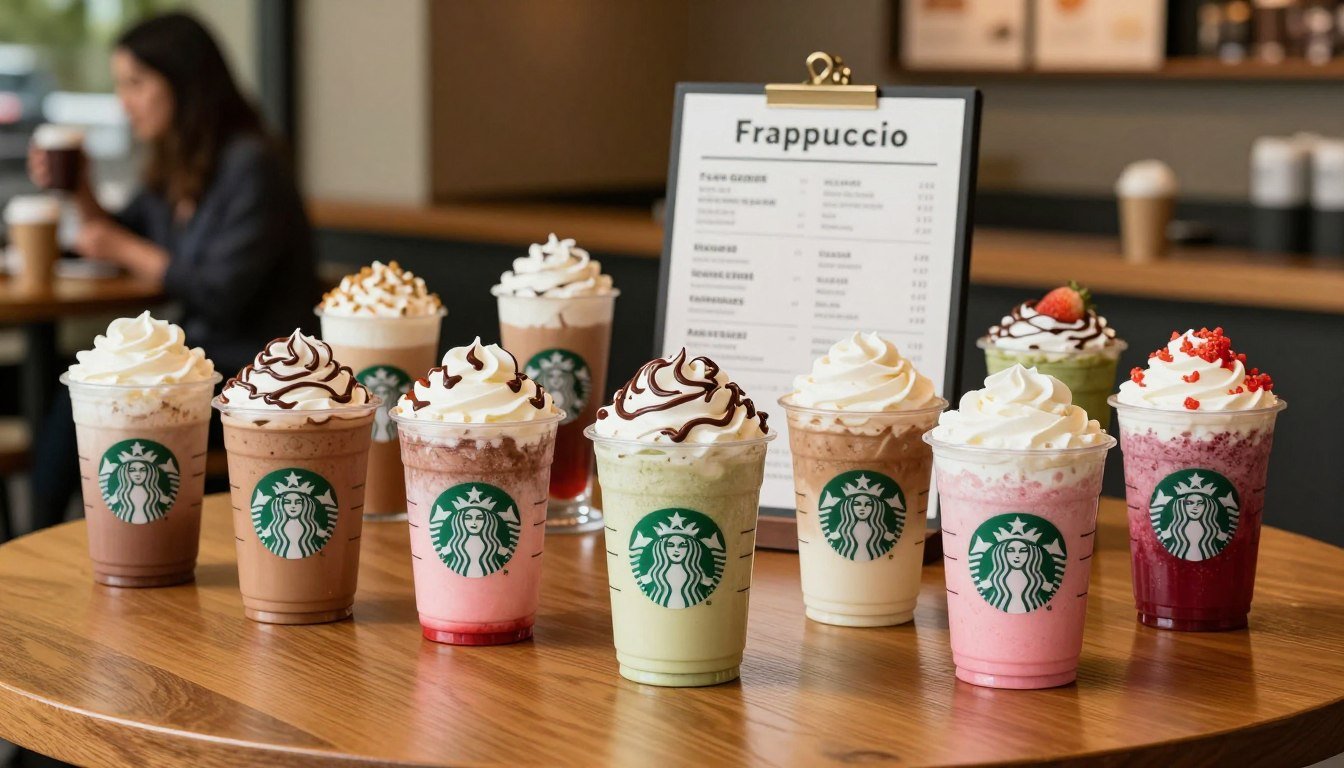 starbucks frappuccino menu
