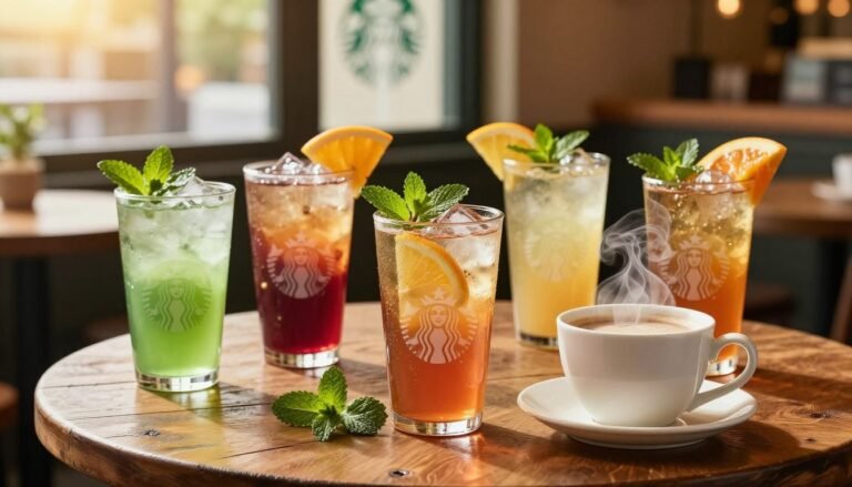 starbucks tea menu